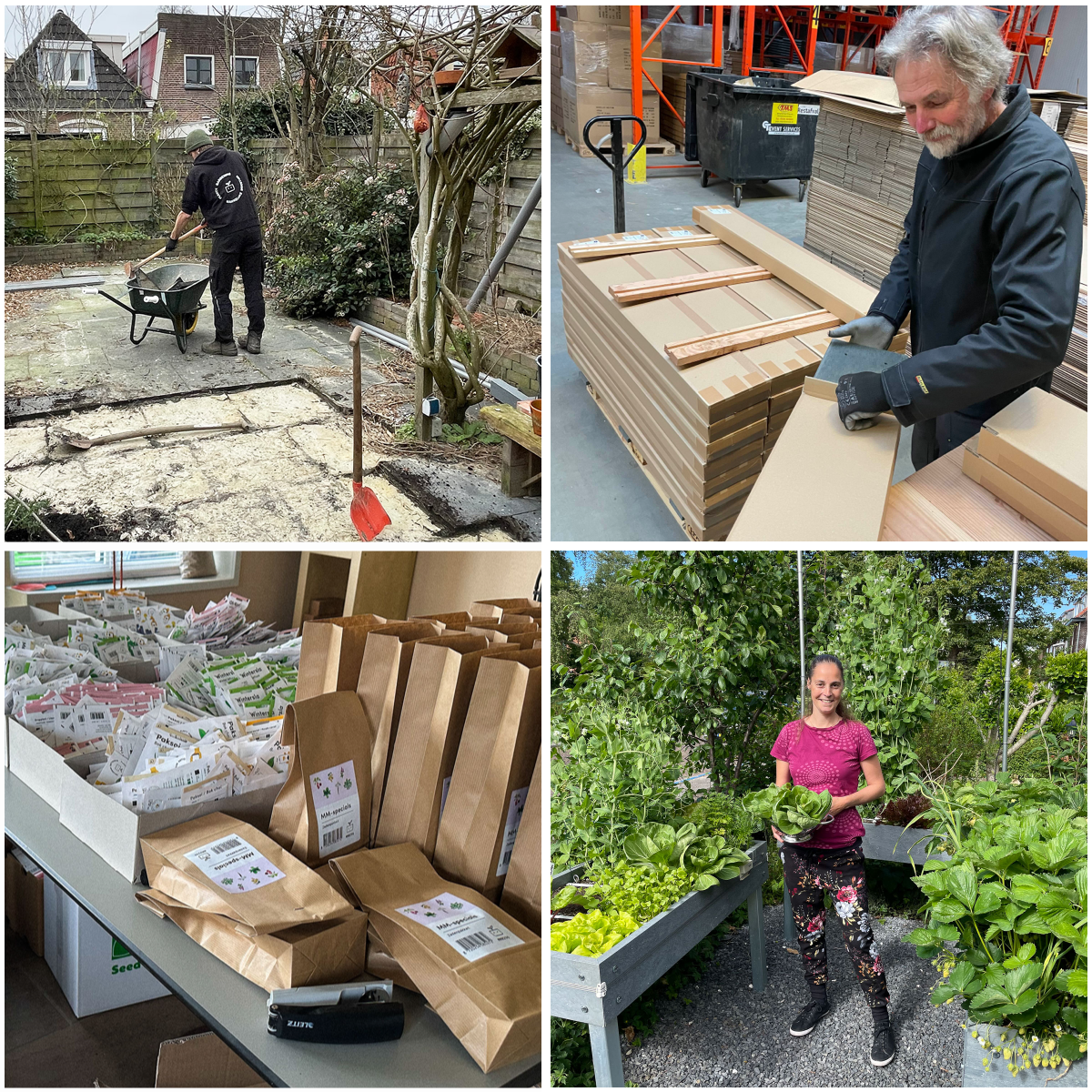Achter de schermen is het hele Makkelijke Moestuin-team druk bezig.