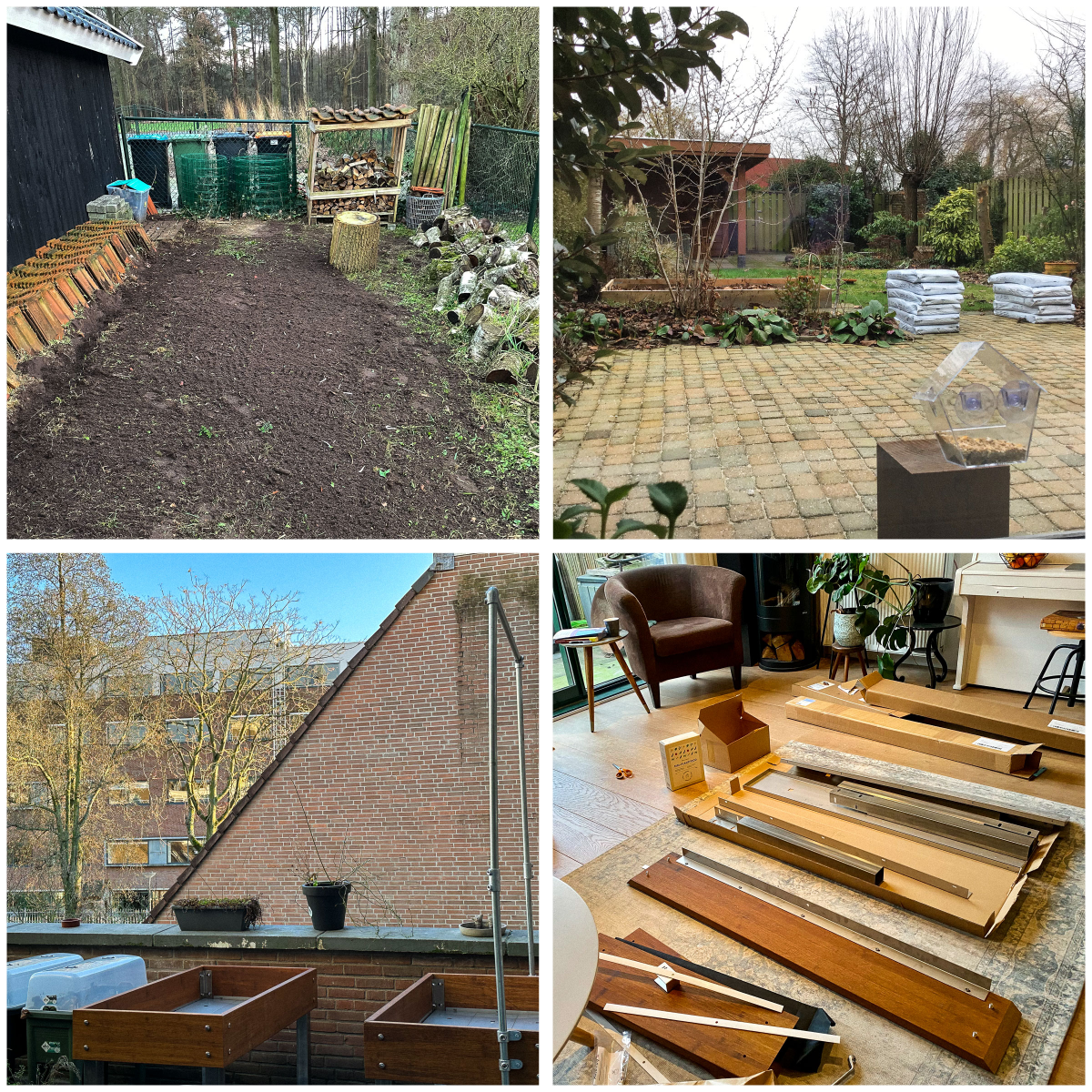 Volop bedrijvigheid op weg naar de start van het Makkelijke Moestuin seizoen.
