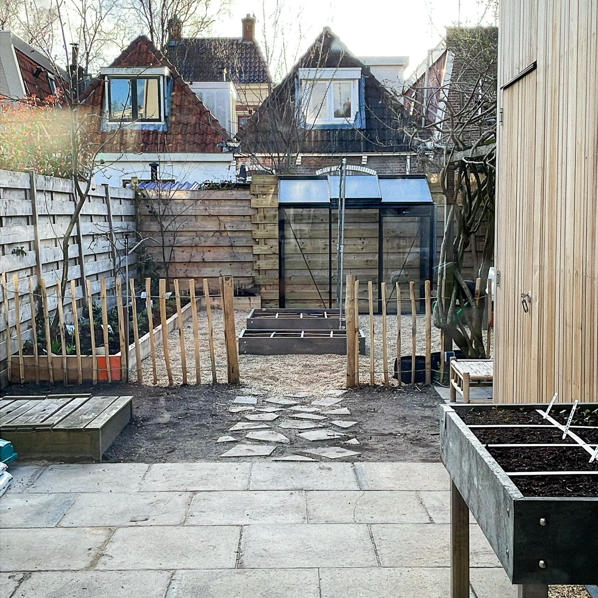 Jelmer's garden - just created