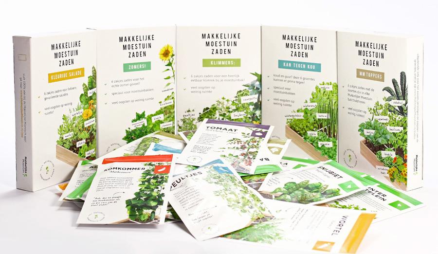 De zadenselectie van de Makkelijke Moestuin