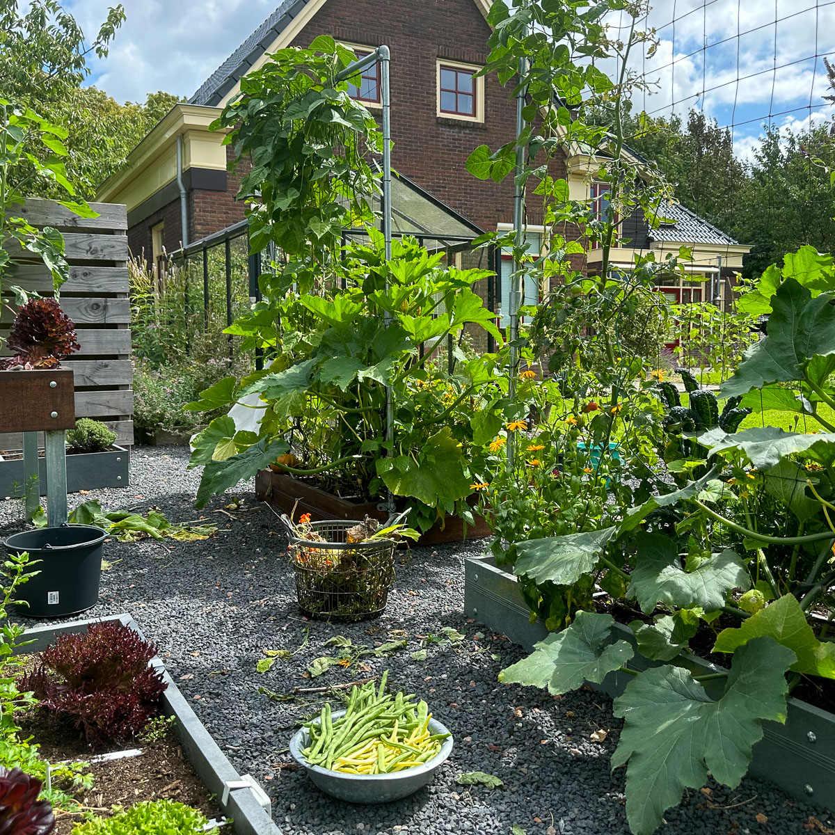 Opschonen van de Makkelijke Moestuinbakken