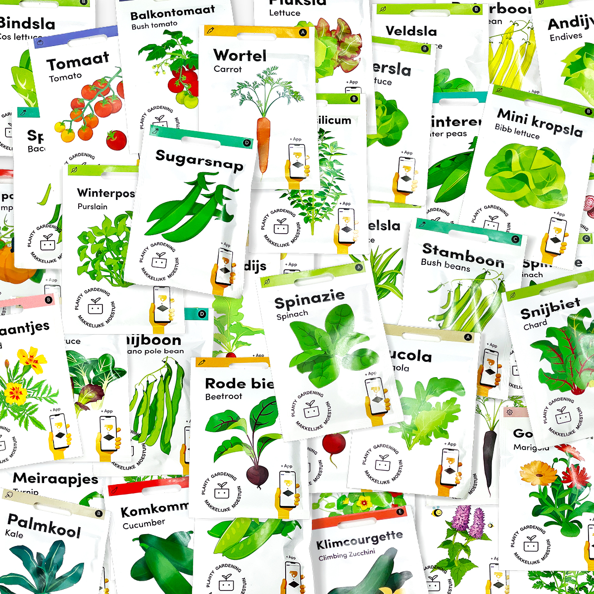 You now get a 50% discount on many of the Makkelijke Moestuin seeds