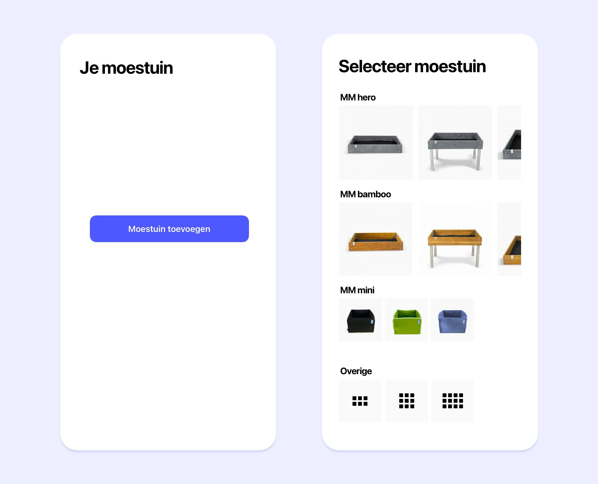 Voeg je moestuinbak toe aan de Makkelijke Moestuin app