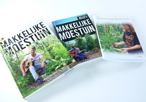 Drie oudere versies van het Makkelijke Moestuinboek