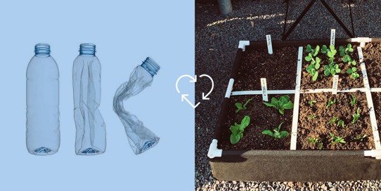 Our MM-Airbak is a growbag with a solid frame and felt made 100% from plastic bottles