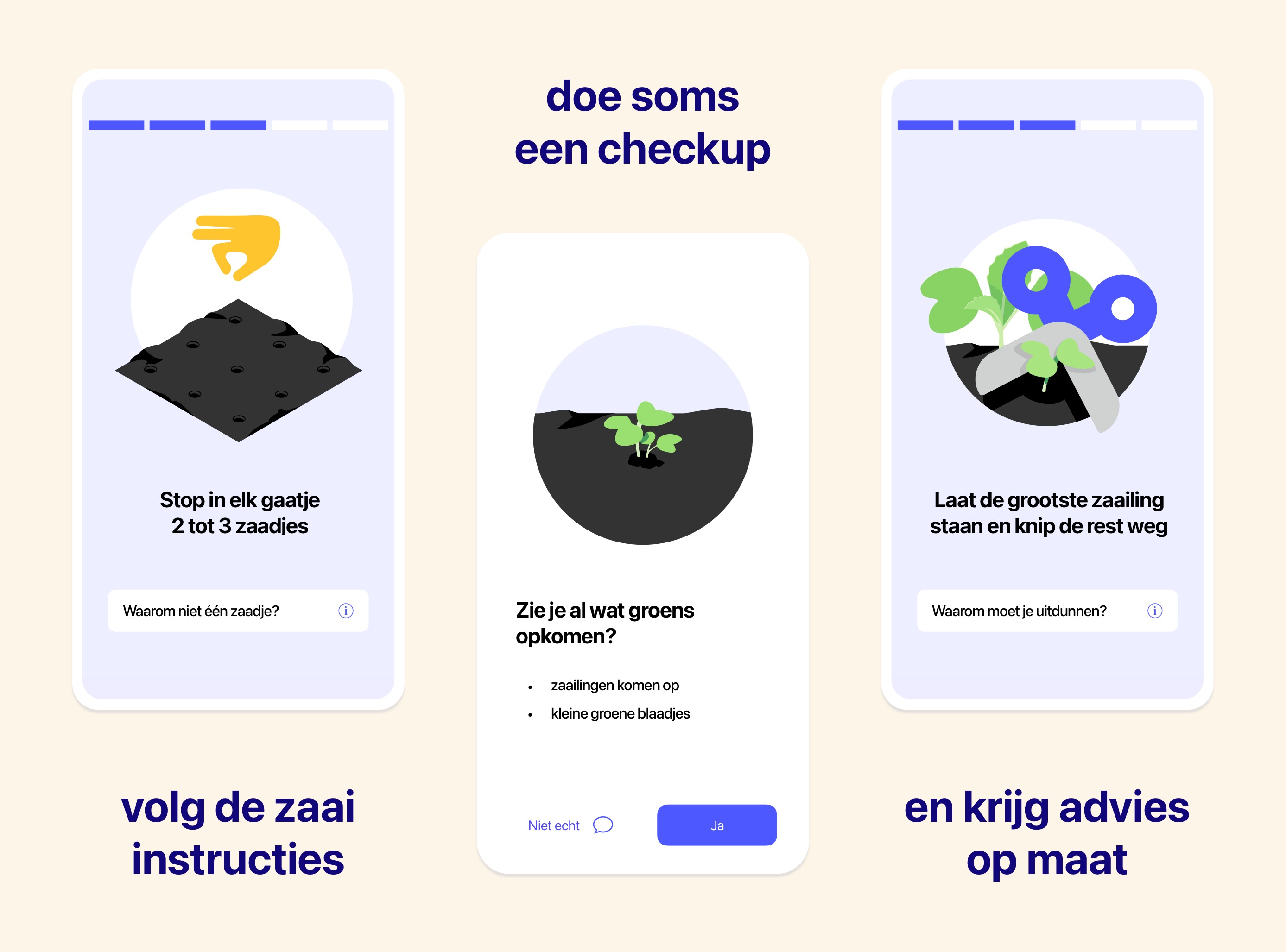 Krijg hulp van de Makkelijke Moestuin app - op het juiste moment