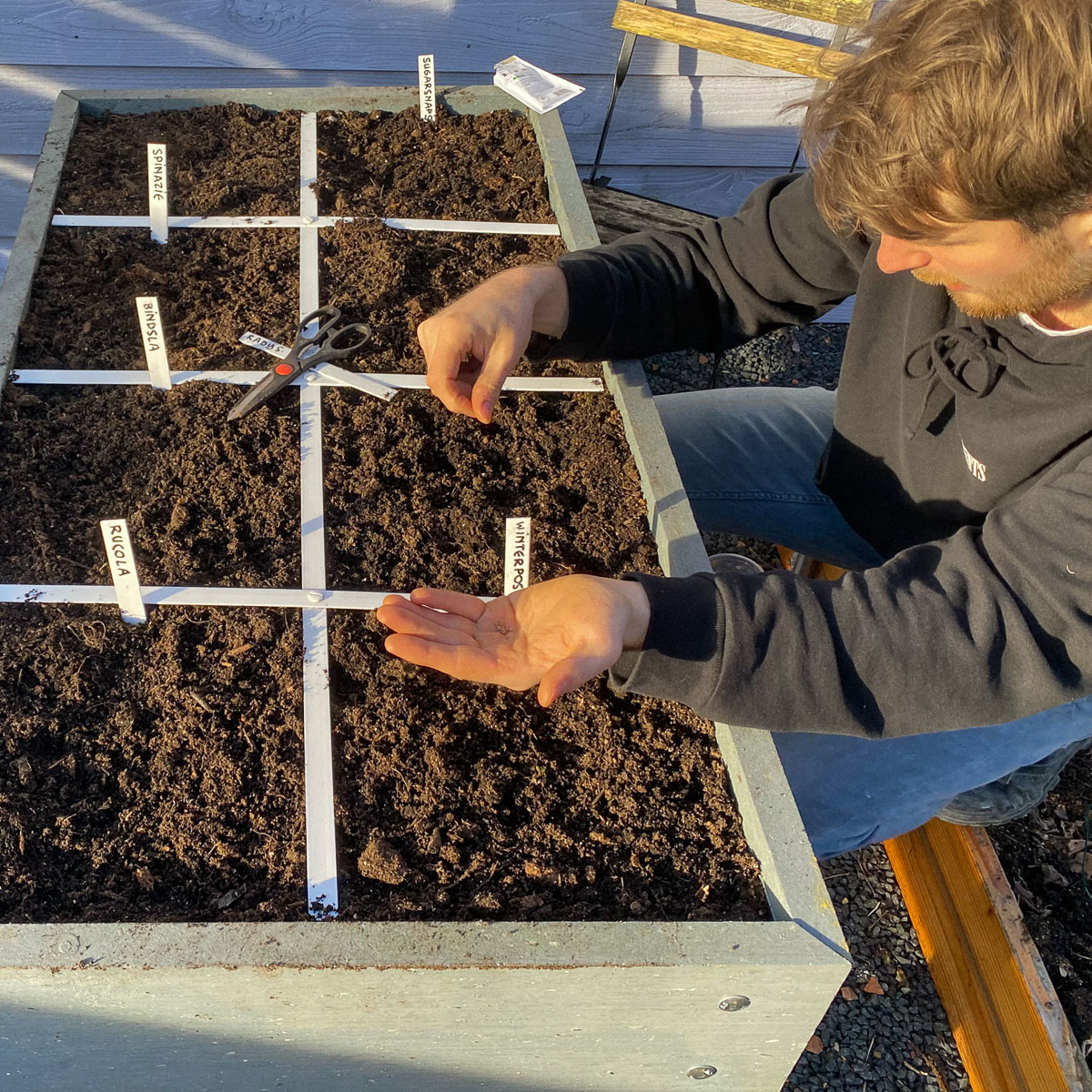 Zaaien op de Makkelijke Moestuin manier