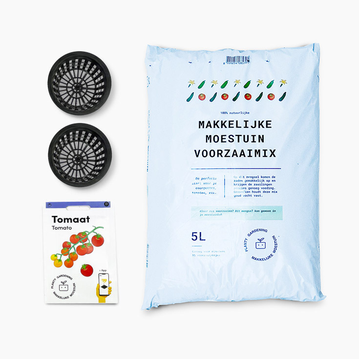 Voorzaaien in de Makkelijke Moestuin doe je met airpotjes en MM-voorzaaimix