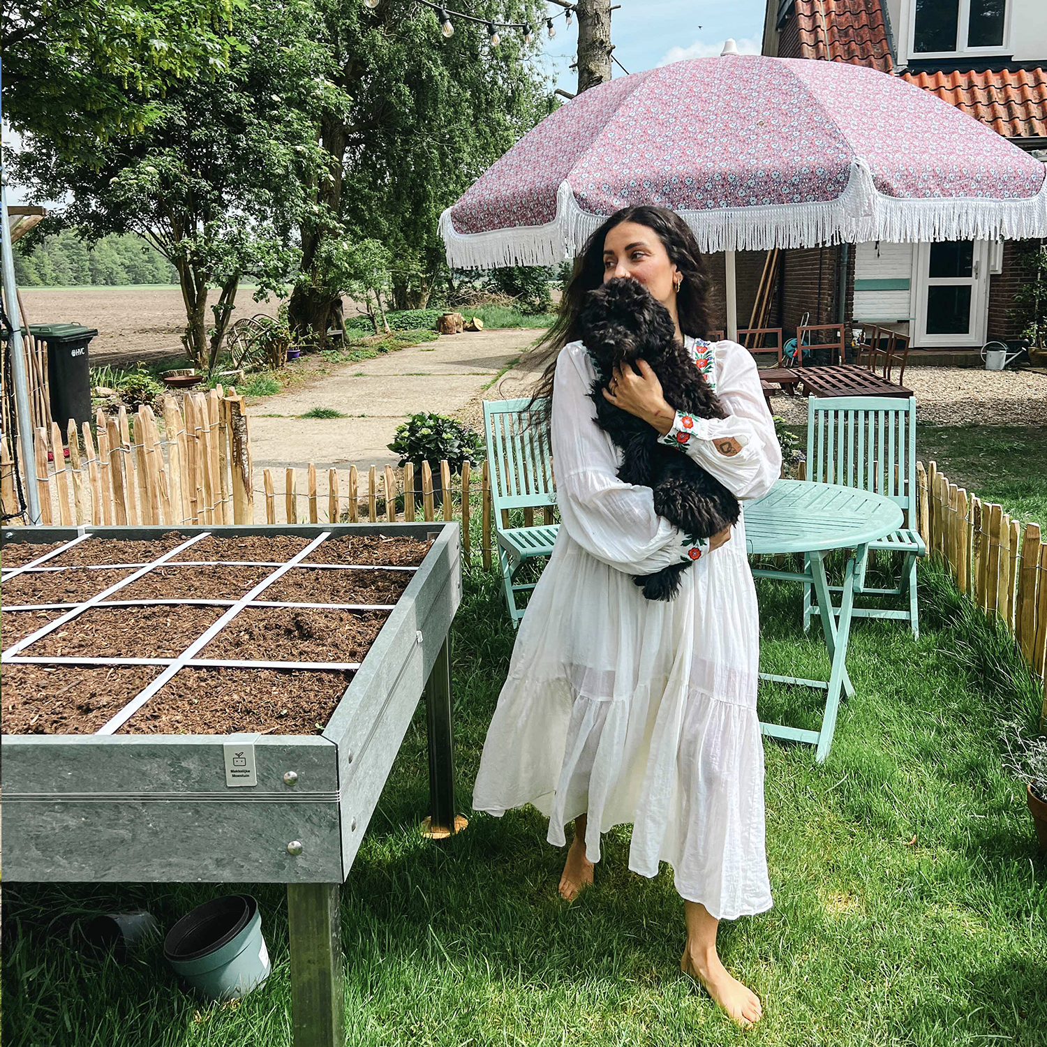 Monica Sia bij één van haar Makkelijke Moestuin hero-tafels