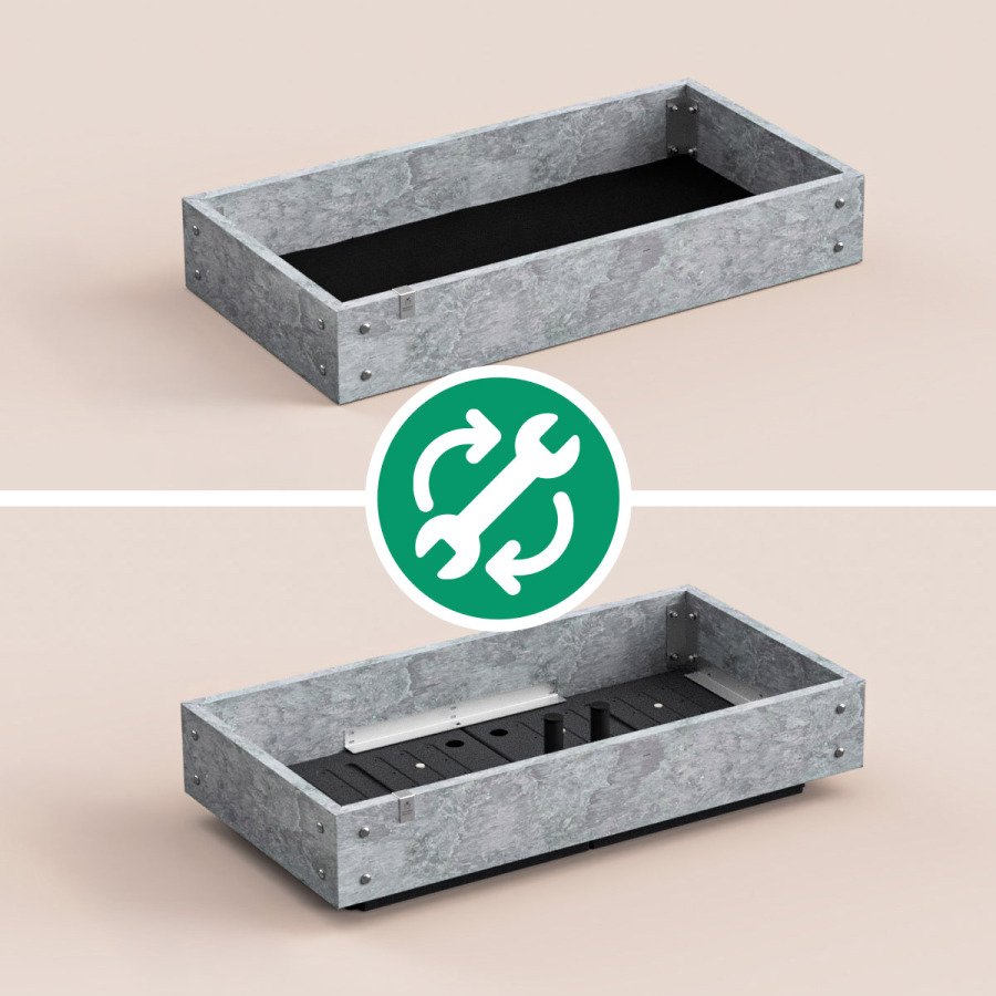 Water reservoir conversion kit, 8 squares