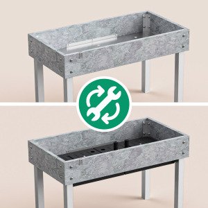 Tafel ombouwset waterreservoirs 8 vakken
