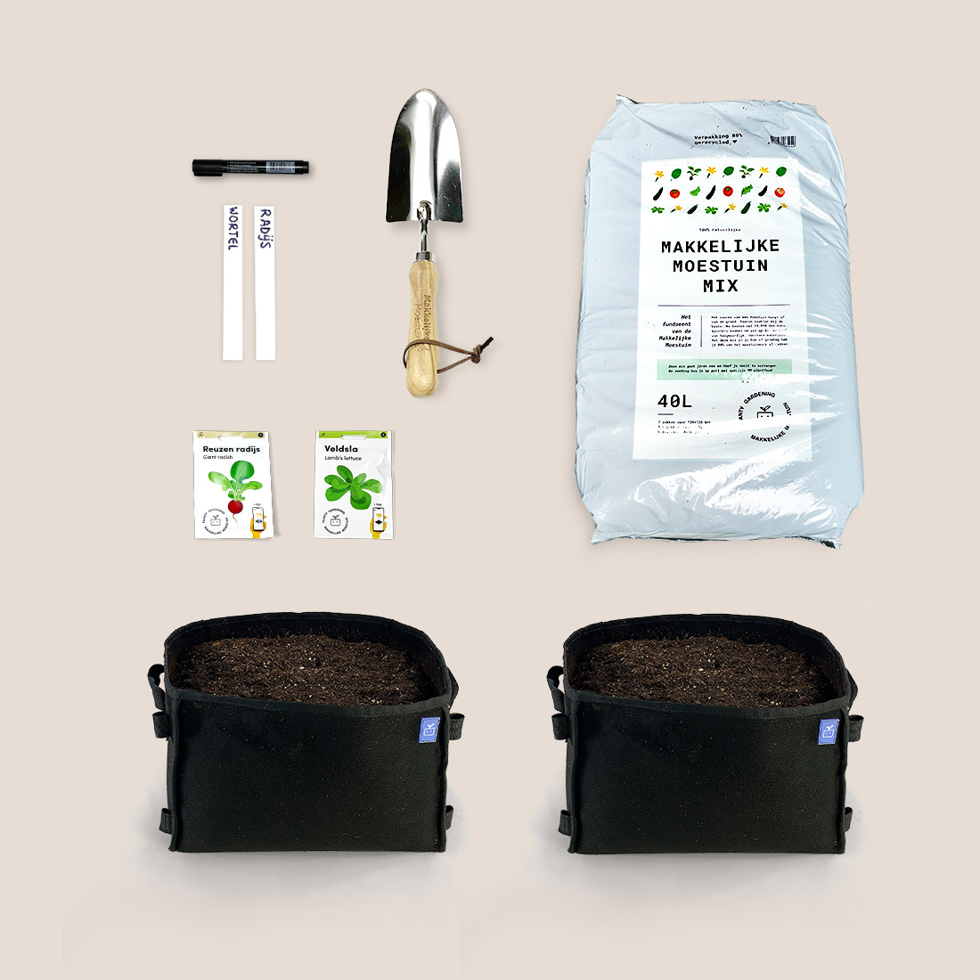 Cadeaupakket Mini moestuin