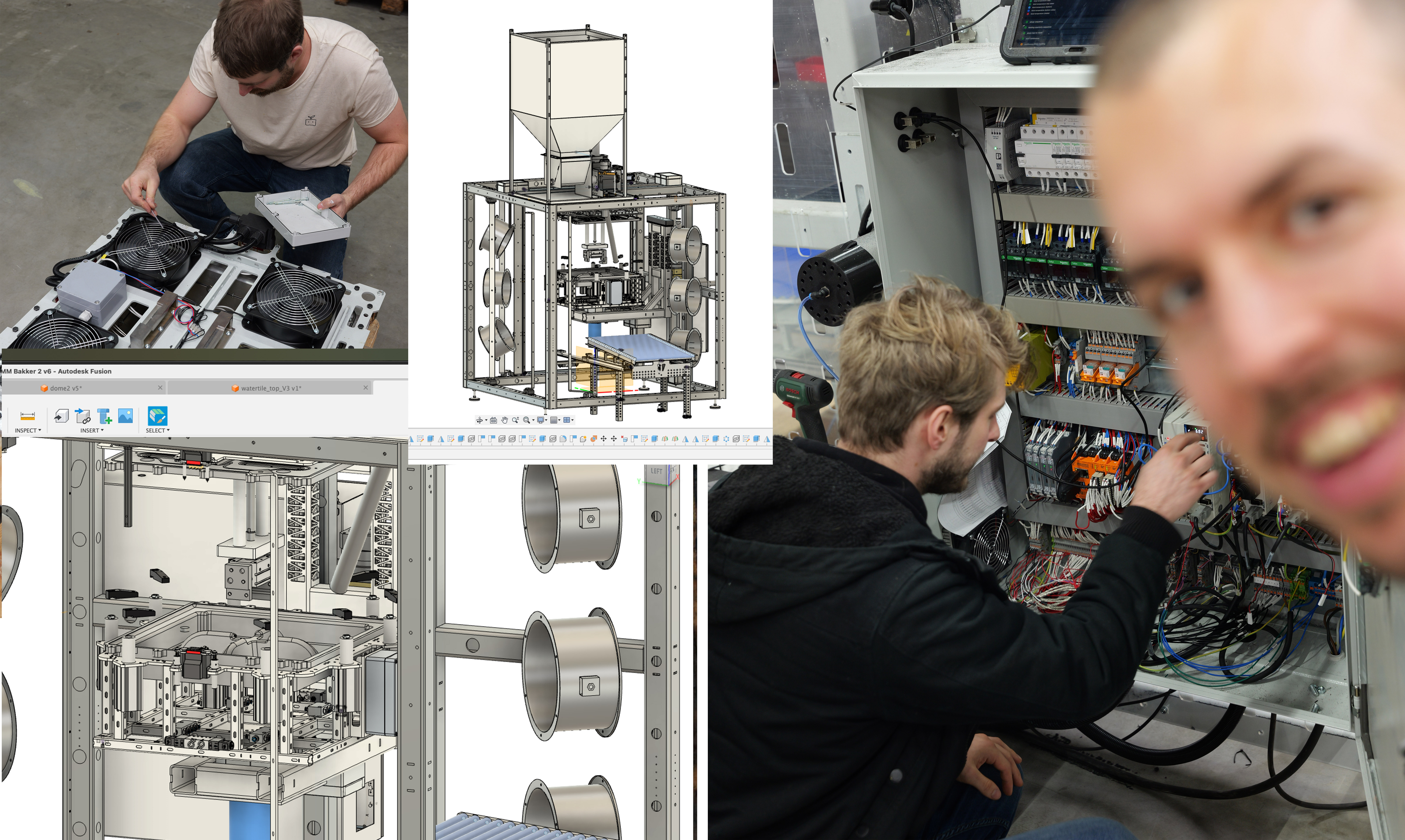 The team developing and building machinery for the Makkelijke Moestuin water reservoir