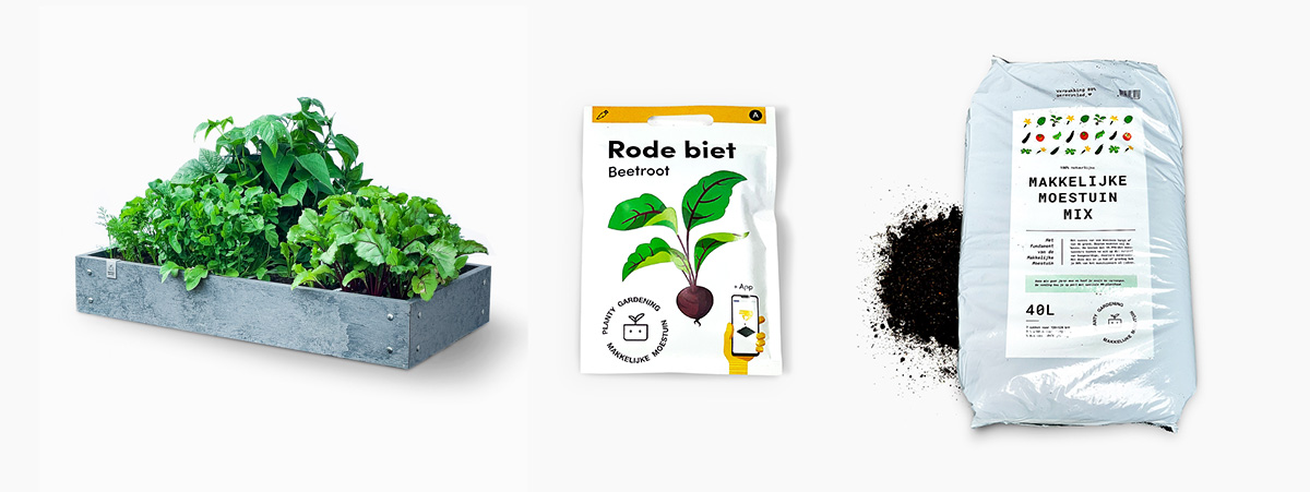 Stevige Makkelijke Moestuinbakken, zaden en mix.
