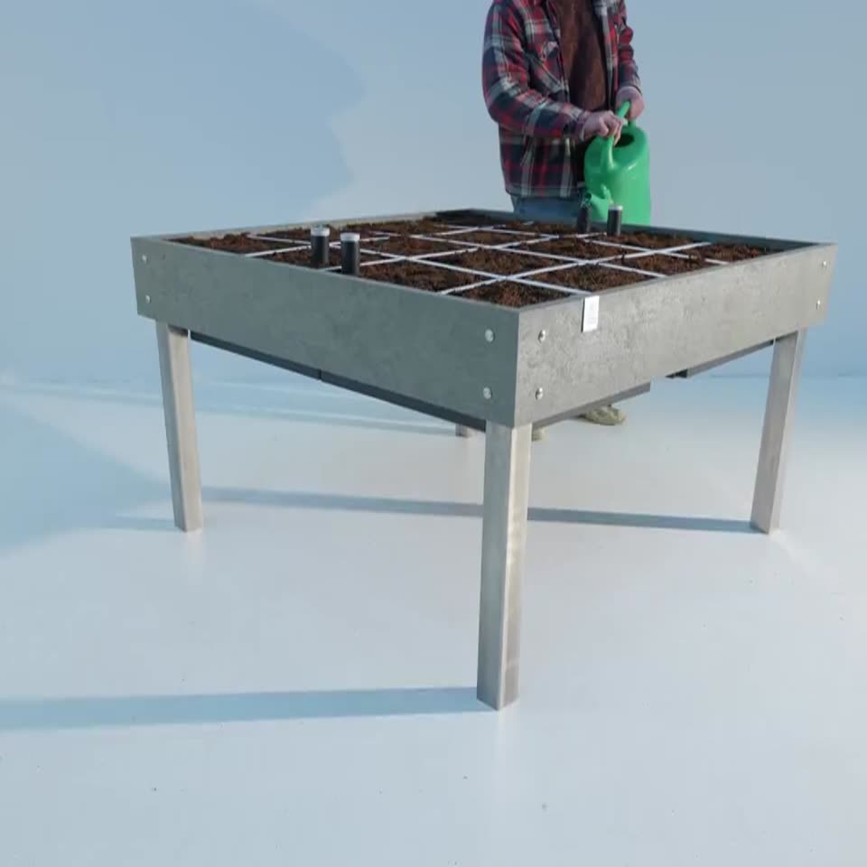 MM-Hero raised table garden box, 16 squares