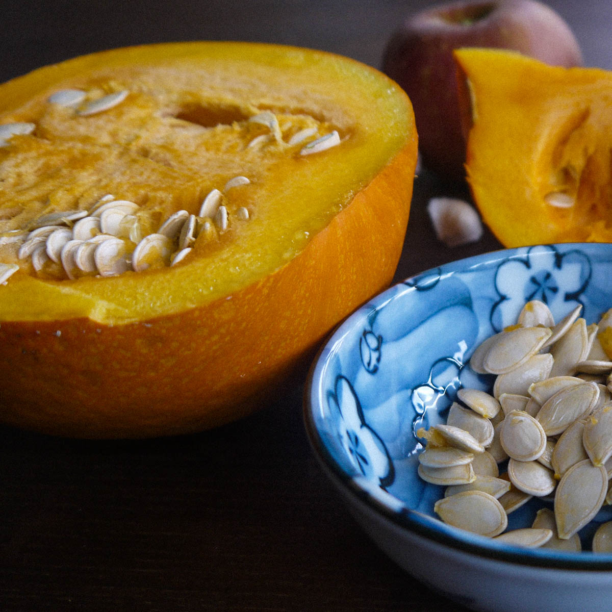 Roasted baby pumpkin seeds