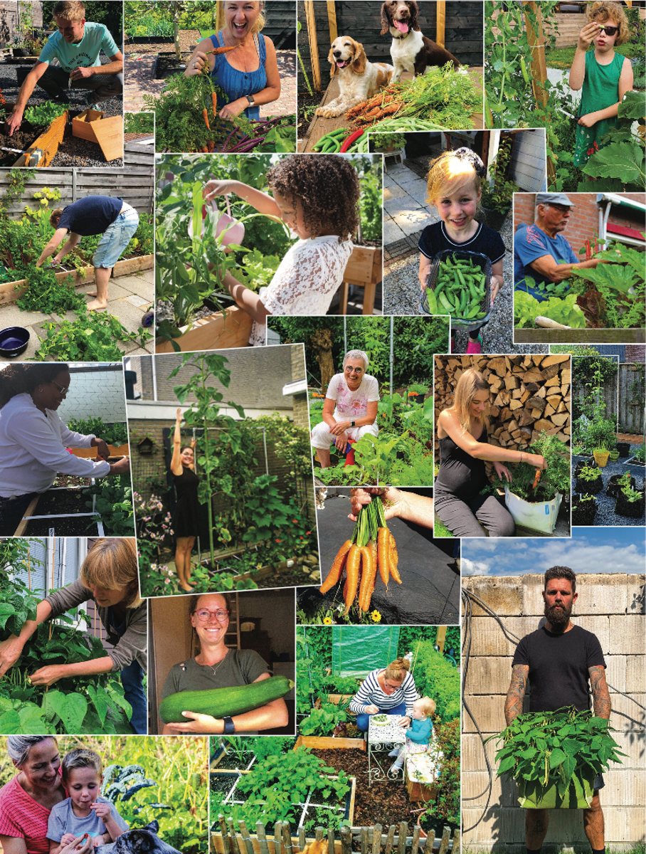 Veel foto's van andere Makkelijke Moestuintjes in het nieuwe boek