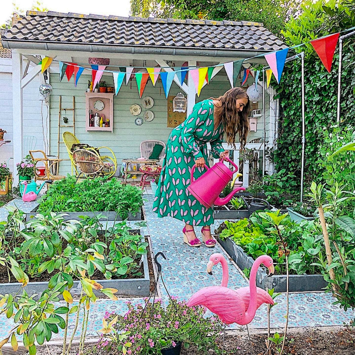 De 'roze' Makkelijke Moestuin van Rode Kers