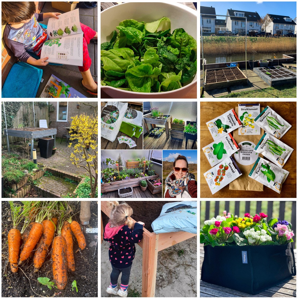Foto' vol startpret op de Makkelijke Moestuin community