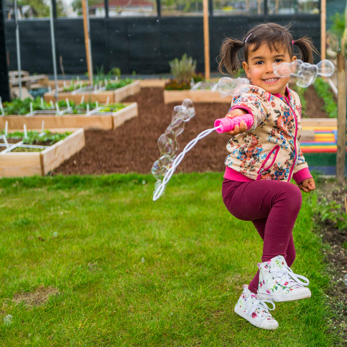 Bellen blazen in de Makkelijke Moestuin