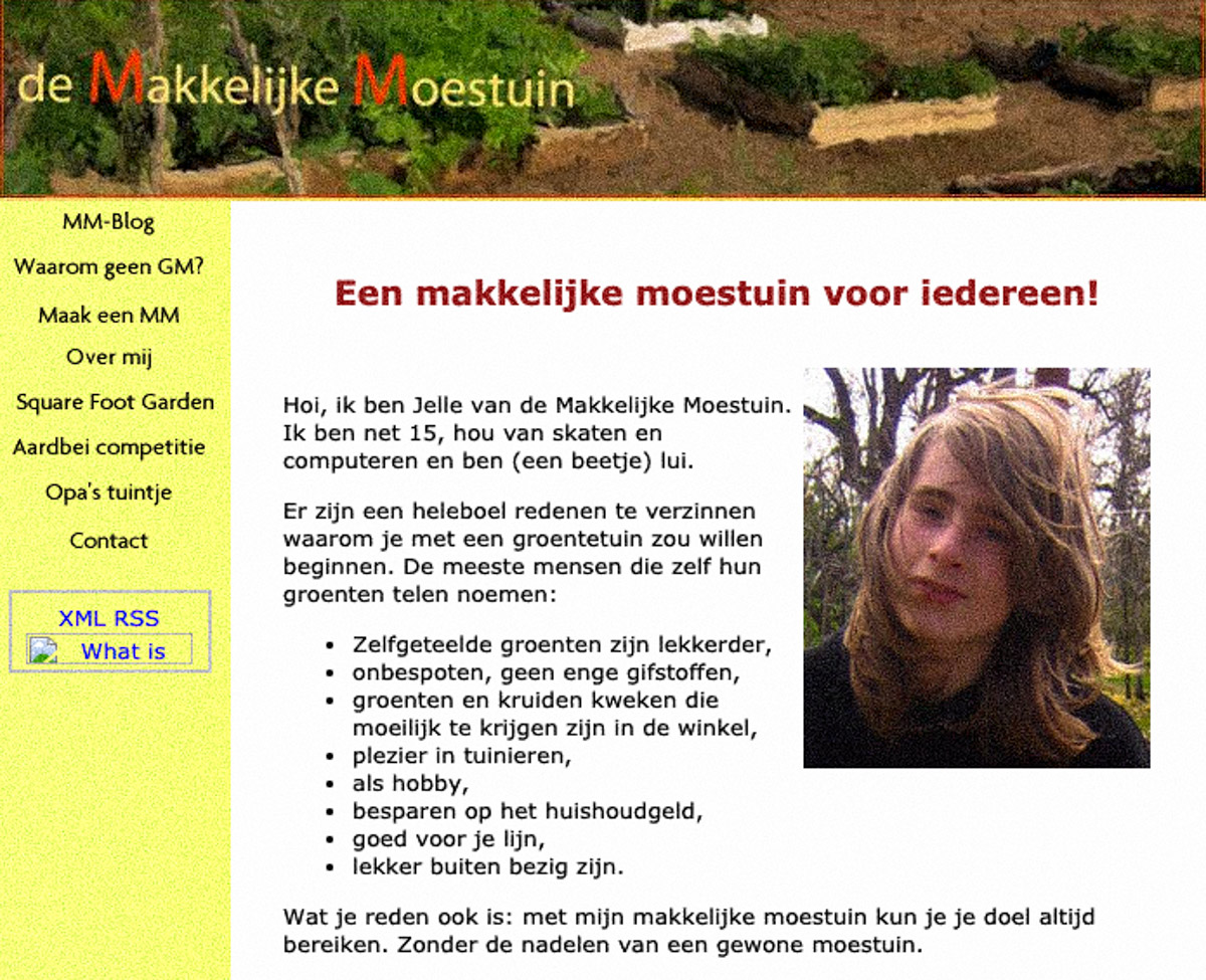 The very first banner for the Dutch version of Planty Gardening