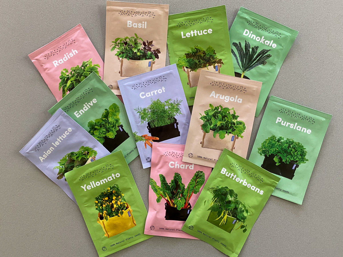 Planty seeds going to the Minima Moestuintjes project