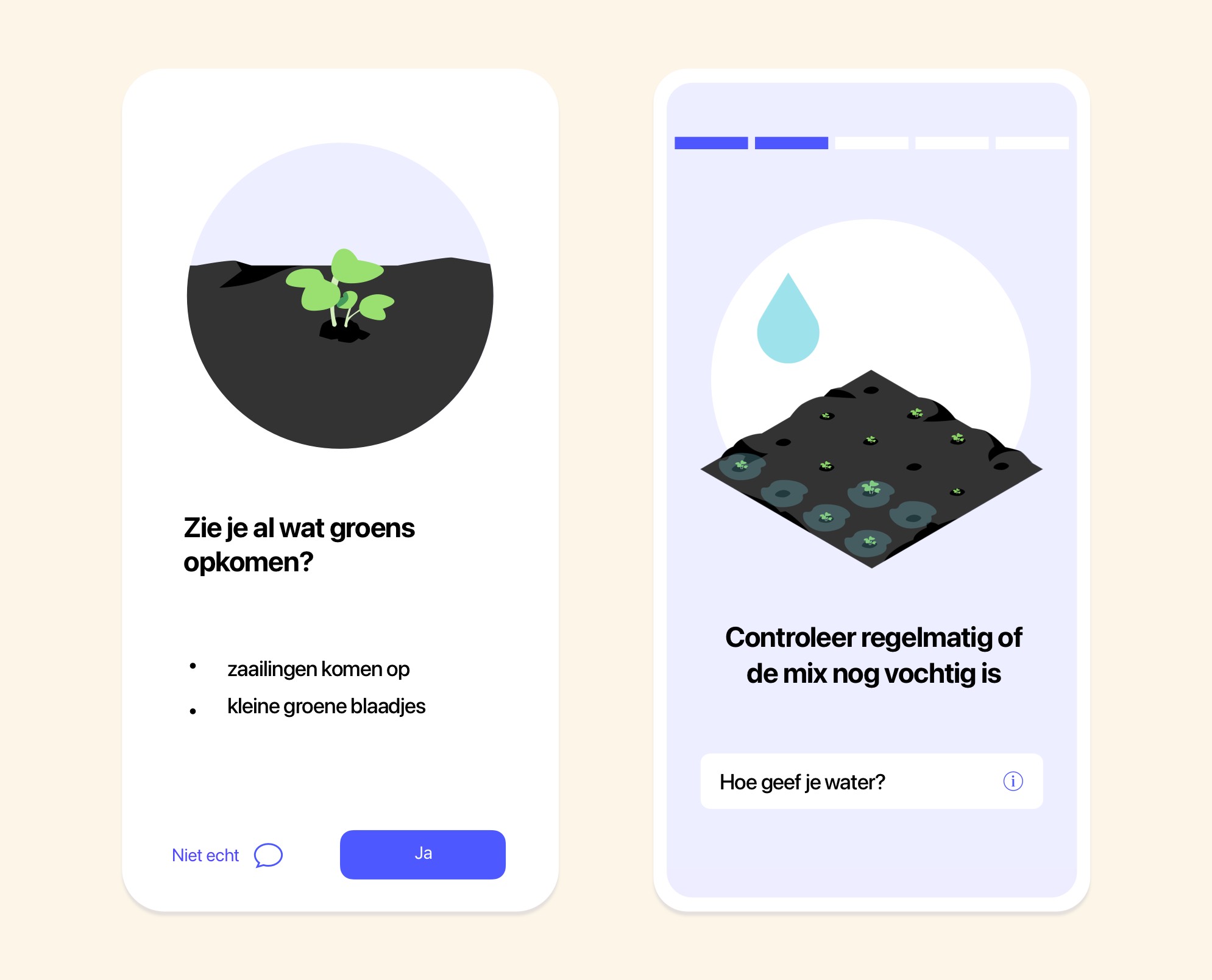 Met de Makkelijke Moestuin app trackt je je plantjes van zaadje tot oogst