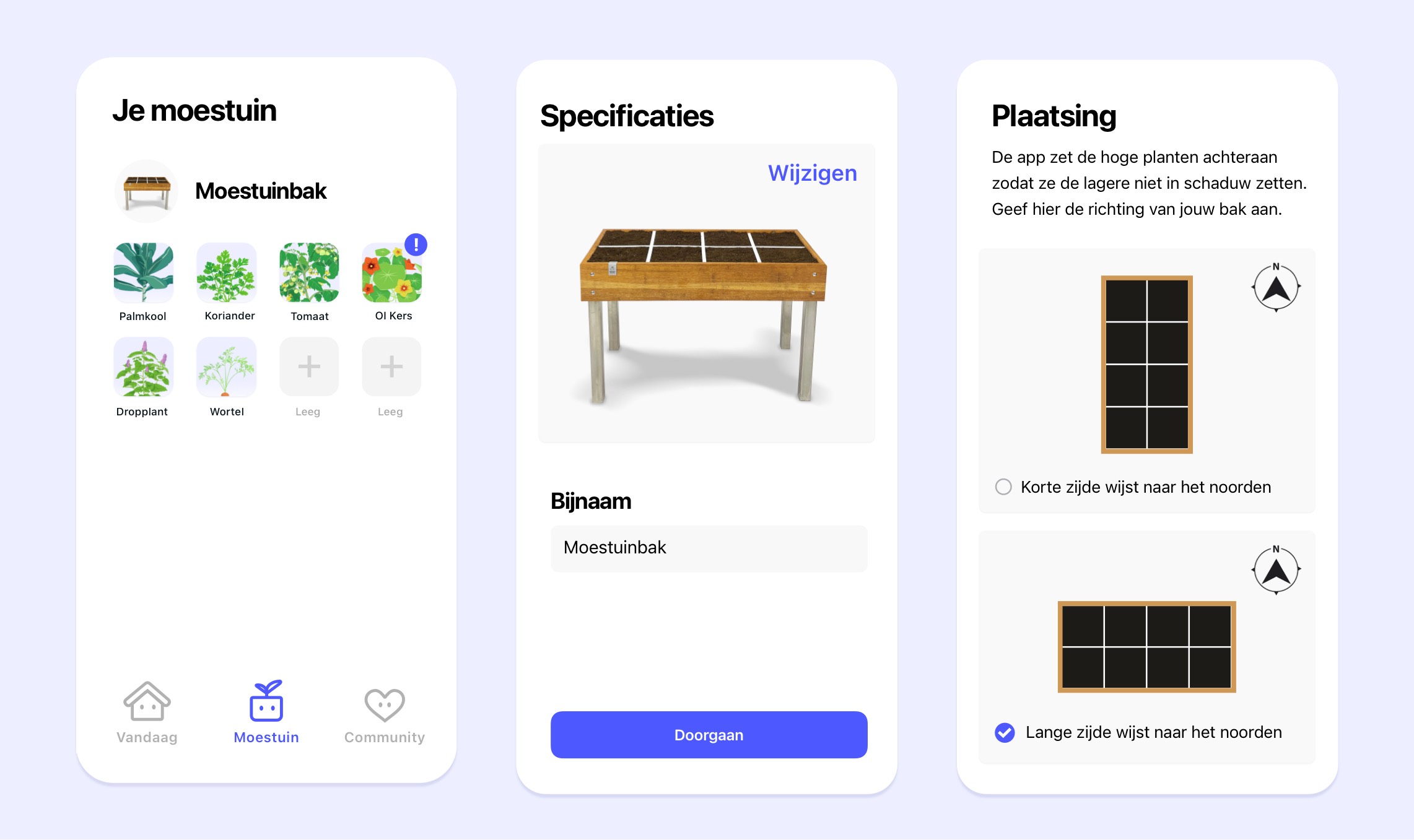 Bestaande moestuinbak aanpassen in de Makkelijke Moestuin app