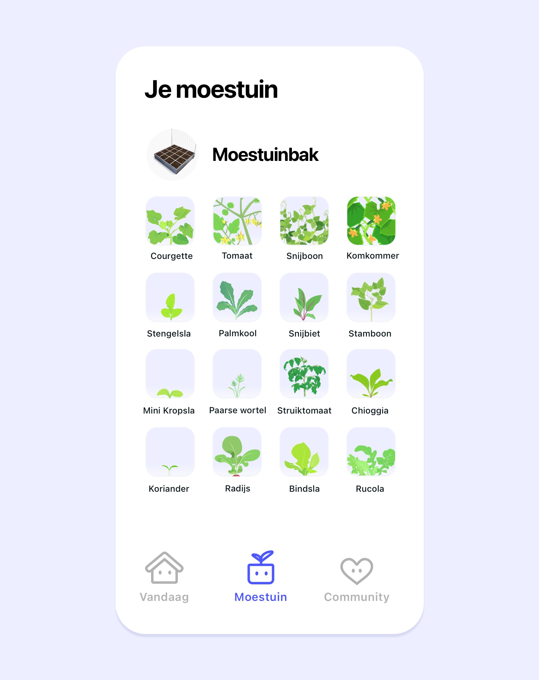 Makkelijke Moestuinbak juni in de MM app