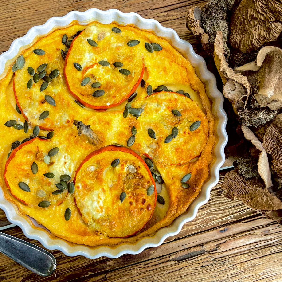 De quiche van Babypompoen: klaar om op te eten