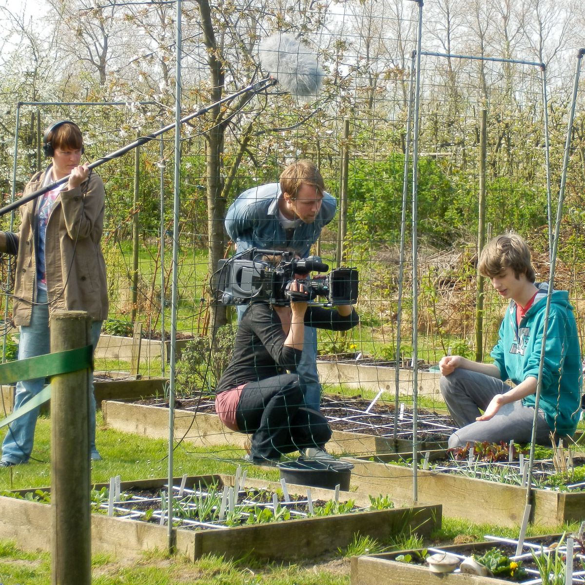 Opnames Jelles Makkelijke Moestuin voor Villa Achterwerk