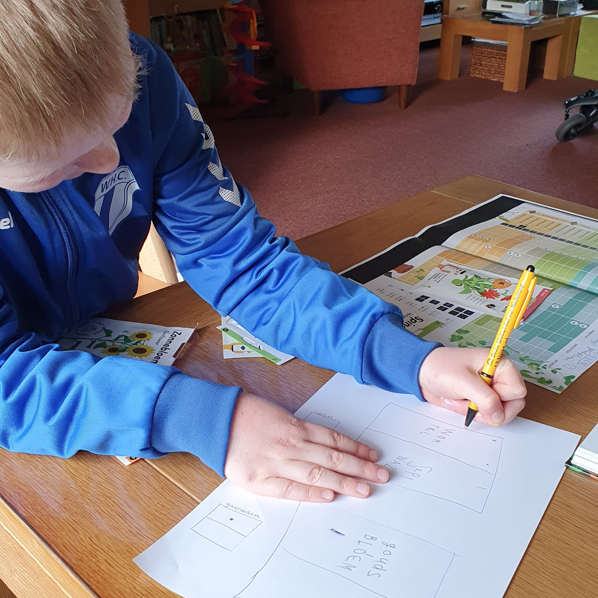 Jesse van 9 is zijn Makkelijke Moestuin al aan het plannen