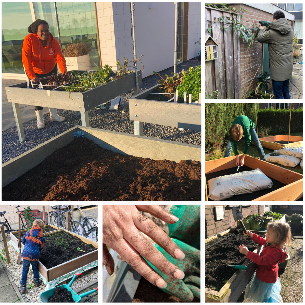 Foto's van de Makkelijke Moestuin community