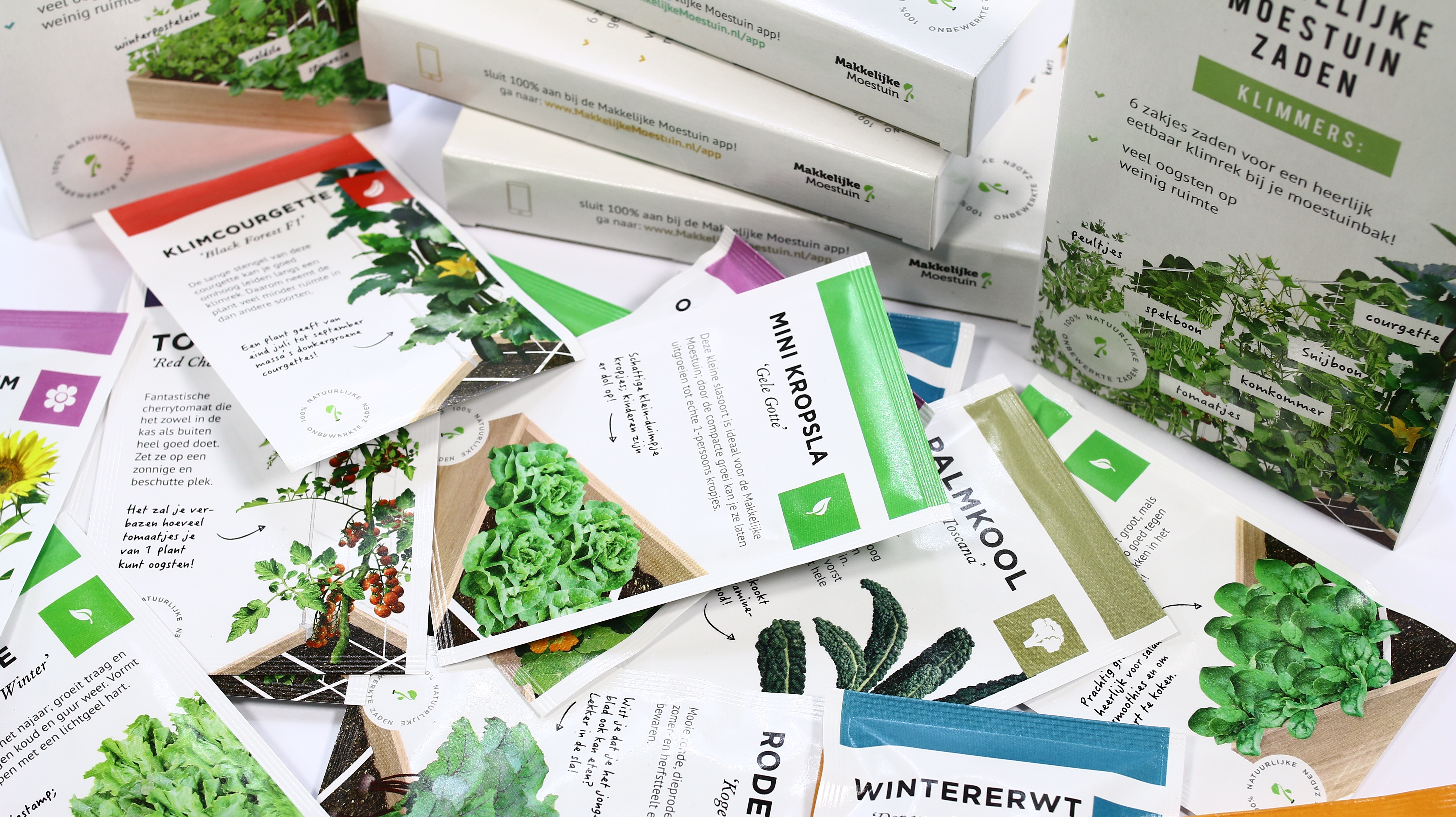Makkelijke Moestuin zadenpakketjes uit 2016